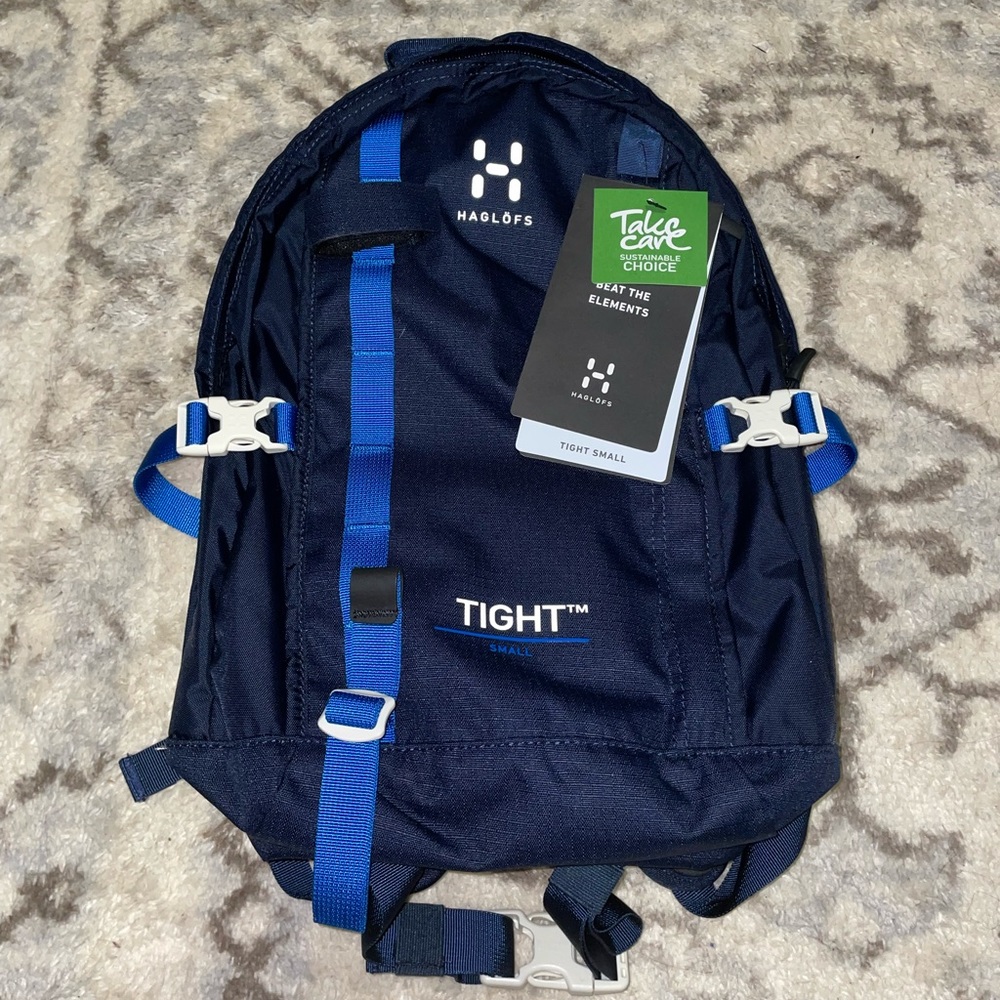 Haglofs Tight Small Deep Blue Hiking Backpack NWT